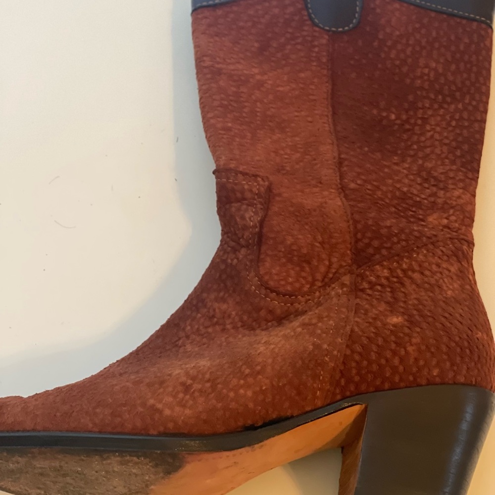 Cowboy Boots From Argentina with Suede/Leather - Picture 8 of 9